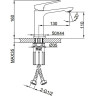 Смеситель для раковины FRAP H86 F1086